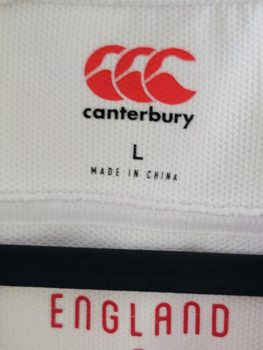 Canterbury England Rugby VapoDri+ O2 Home Jersey White Women's Fan Gear sz L - Picture 2 of 9